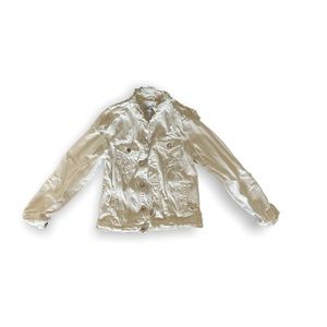 Zara distressed jean jacket